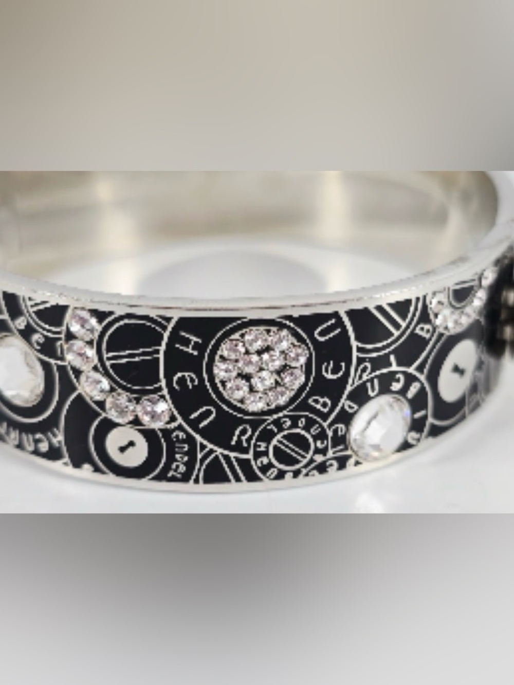 Henri Bendel Clasp Bracelet with Swarovski Crystals - Picture 2 of 12